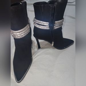 Black J.Lo Rhinestone boots